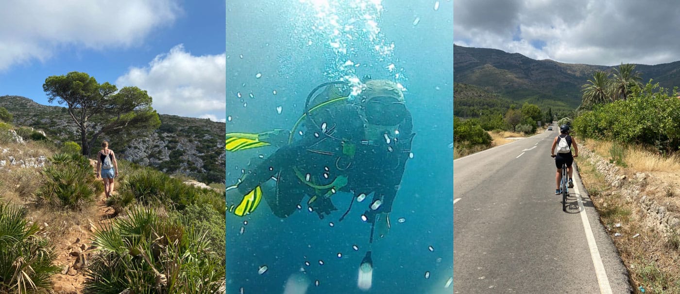 Freizeit-Aktivitaeten tauchen wandern Spanien