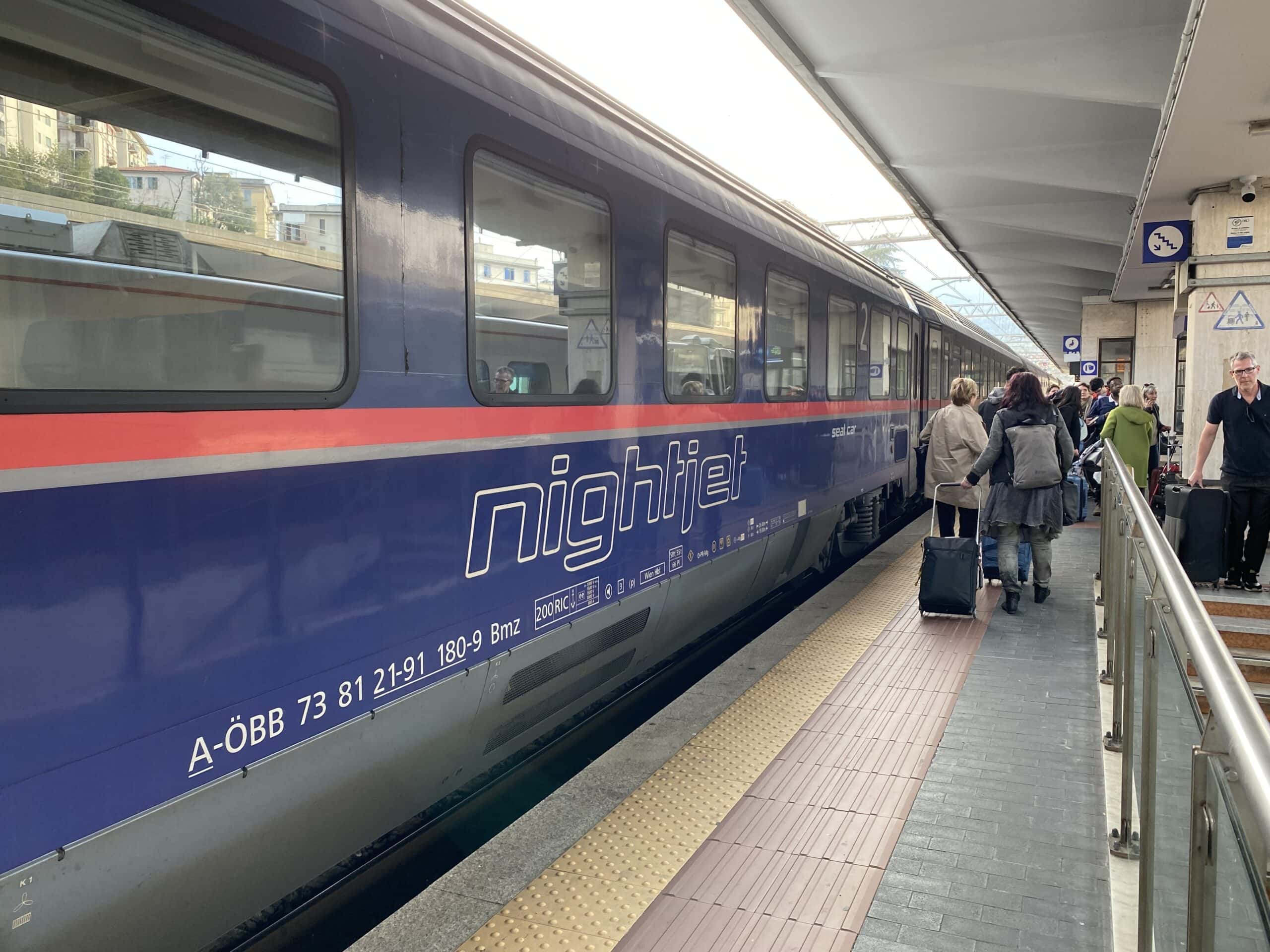 Interrail Zugfahren Nightjet